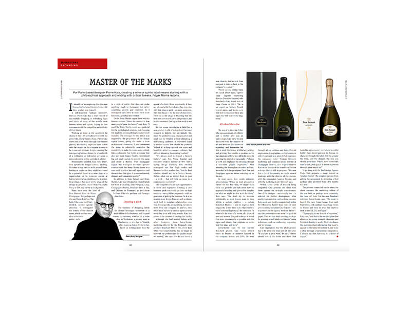 Maître des signes : Pierre Katz dans Wine Business International